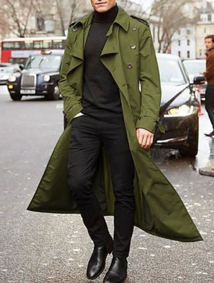 Jasper | Moderne Heren Trenchcoat met Strak Ontwerp