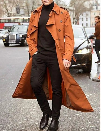 Jasper | Moderne Heren Trenchcoat met Strak Ontwerp