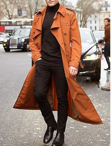 Jasper | Moderne Heren Trenchcoat met Strak Ontwerp