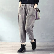 Tamara | Casual Warme wijde Broek met Fleece