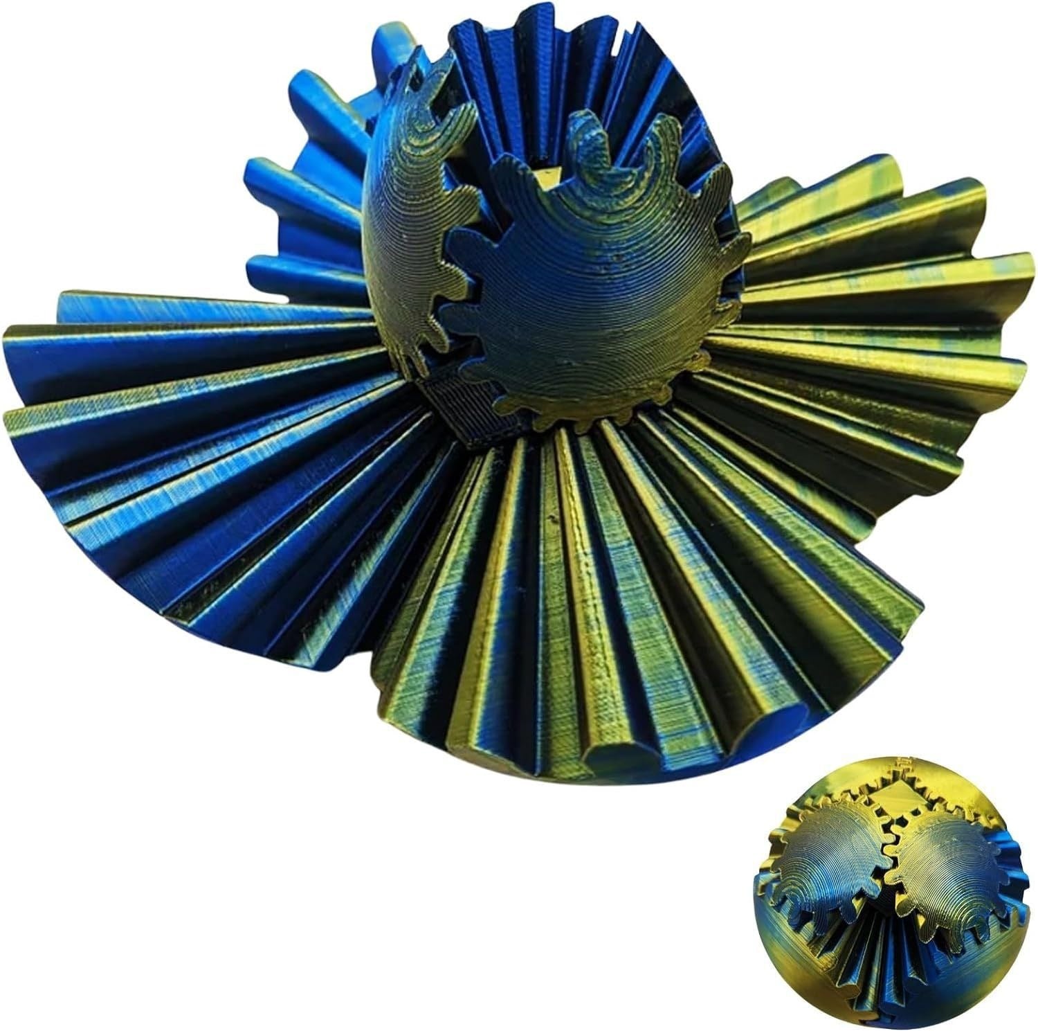 De Steampunk wervelende wonderfidget (Gear Ball)
