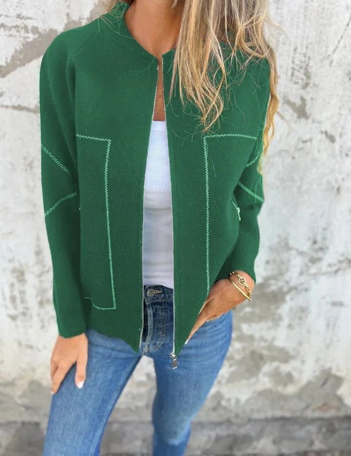 Hannah | Moderne blouse met rits