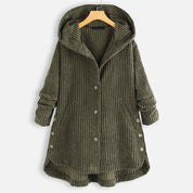 Warme comfortabele winterjas voor dames | Met capuchon
