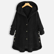 Warme comfortabele winterjas voor dames | Met capuchon