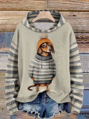 Willai | Dames Casual Hondenprint Hoodie | Warm 0
