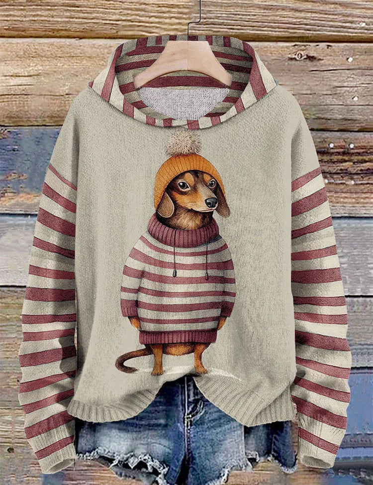Willai | Dames Casual Hondenprint Hoodie | Warm 1