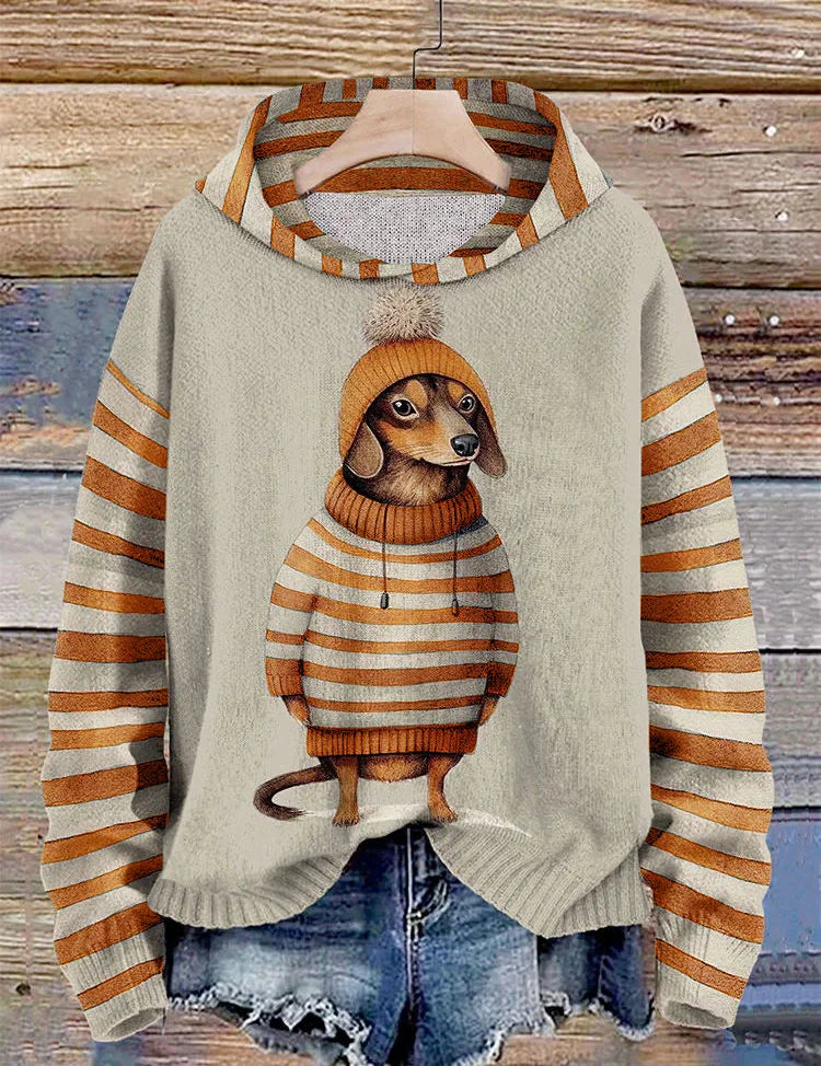 Willai | Dames Casual Hondenprint Hoodie | Warm 2