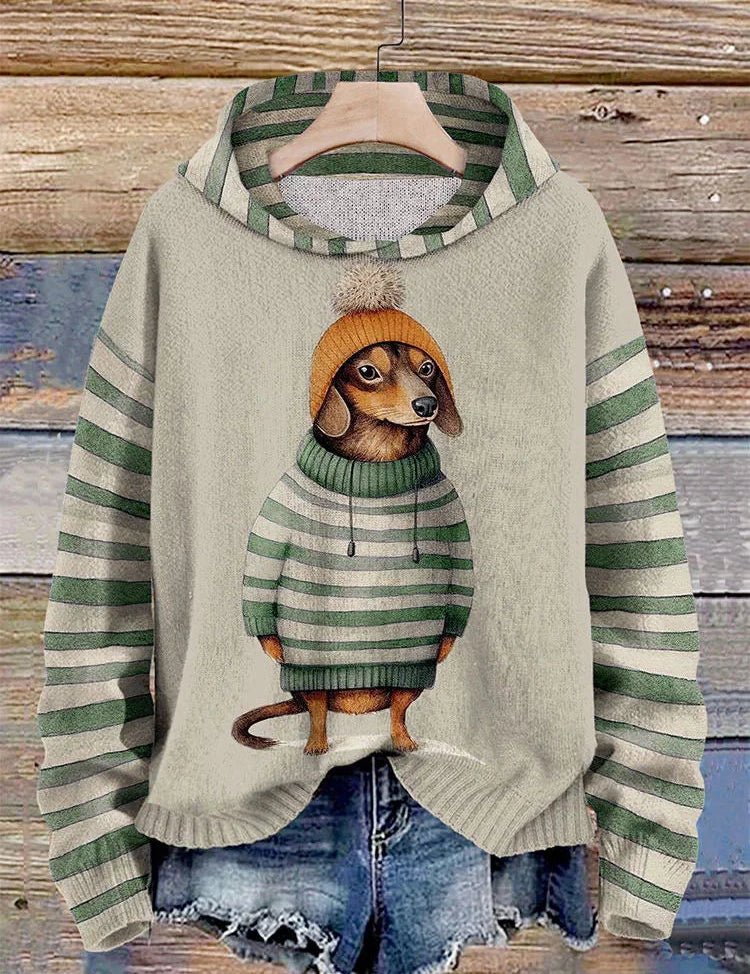 Willai | Dames Casual Hondenprint Hoodie | Warm 3