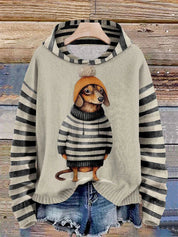 Willai | Dames Casual Hondenprint Hoodie | Warm 4