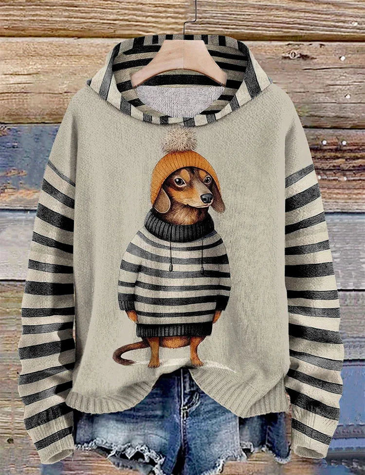 Willai | Dames Casual Hondenprint Hoodie | Warm 4