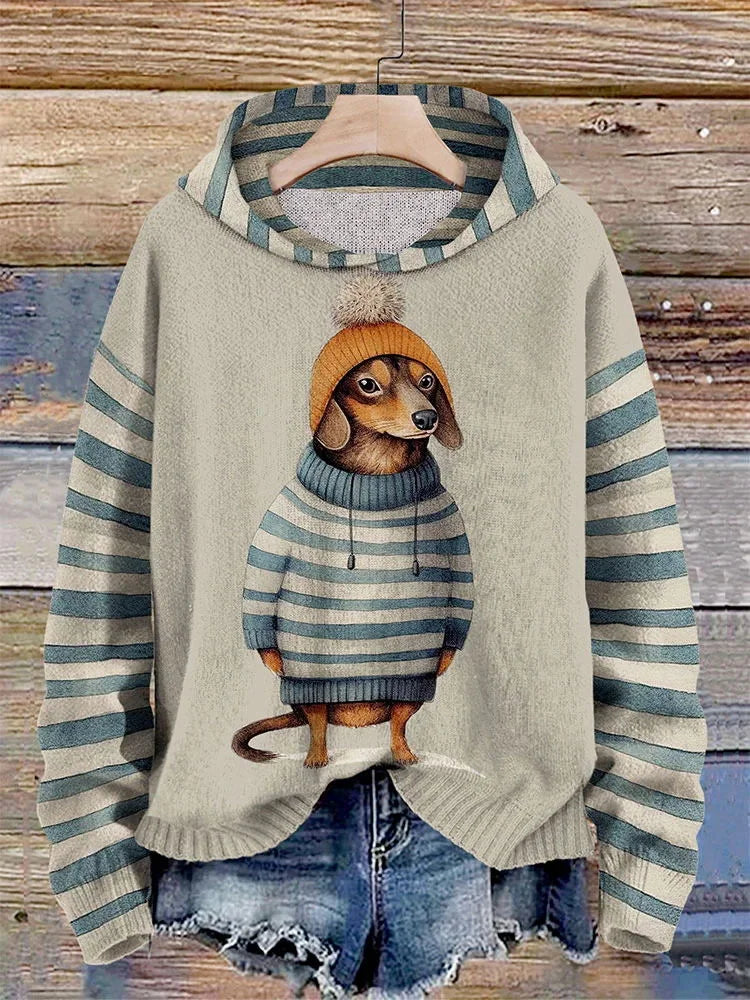 Willai | Dames Casual Hondenprint Hoodie | Warm 5