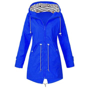 Winddichte regenjas met capuchon voor dames | Lange mouwen 3