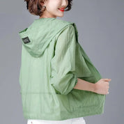 Winddichte regenjas voor dames | Met capuchon 2