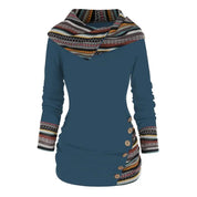 Wintertrui in etnische stijl voor dames | Met capuchon 1