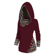 Wintertrui in etnische stijl voor dames | Met capuchon 5