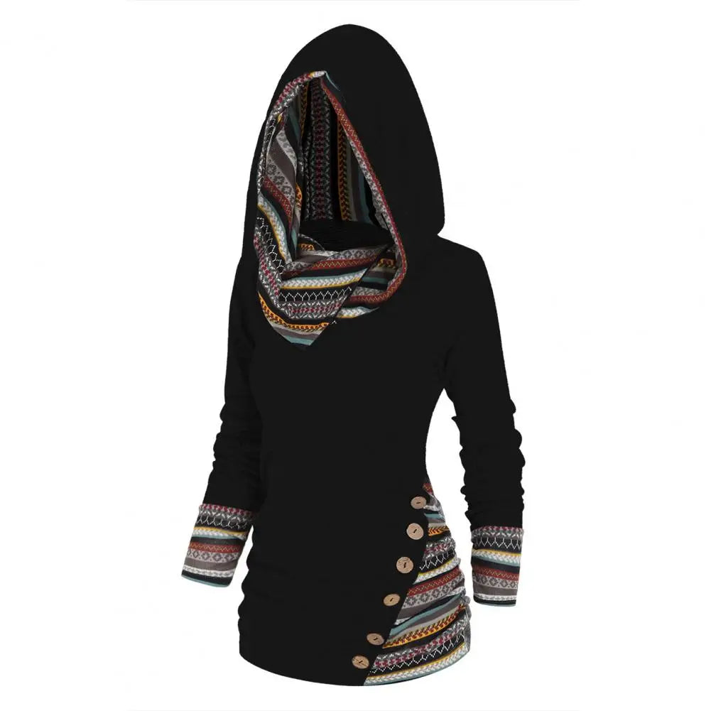 Wintertrui in etnische stijl voor dames | Met capuchon 6
