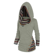 Wintertrui in etnische stijl voor dames | Met capuchon 7