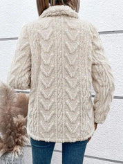 Witte fleecejas voor dames | Elegant 4