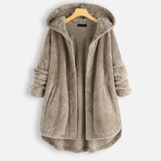 Alexa | Unisex Winter Omkeerbare Fleece Jas met capuchon