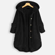 Alexa | Unisex Winter Omkeerbare Fleece Jas met capuchon