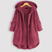 Alexa | Unisex Winter Omkeerbare Fleece Jas met capuchon