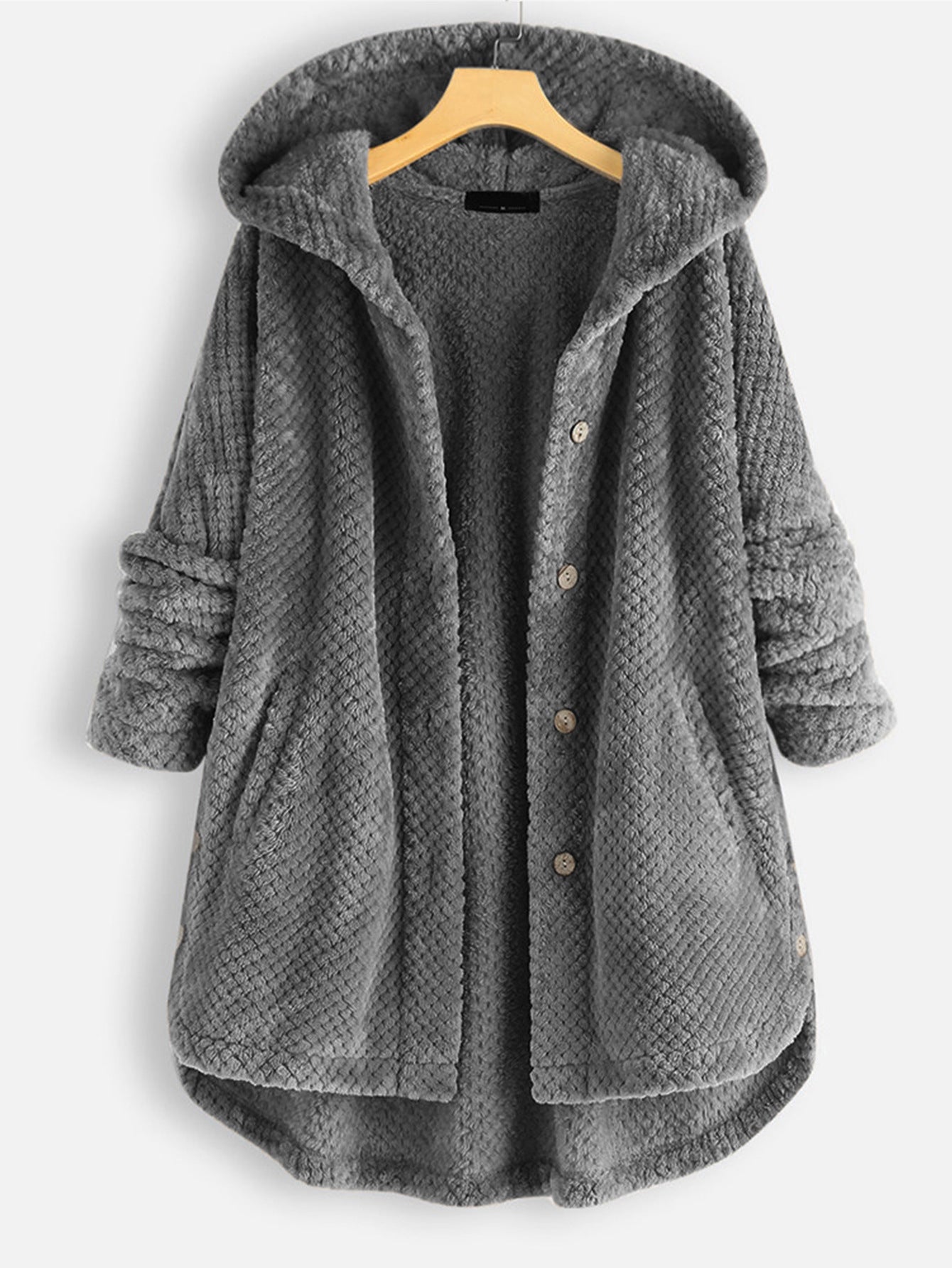 Alexa | Unisex Winter Omkeerbare Fleece Jas met capuchon