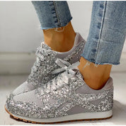 Ivy | Trendy Glans Sprankelende Glittersneakers