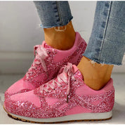Ivy | Trendy Glans Sprankelende Glittersneakers