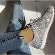 Ivy | Trendy Glans Sprankelende Glittersneakers