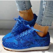 Ivy | Trendy Glans Sprankelende Glittersneakers