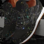 Ivy | Trendy Glans Sprankelende Glittersneakers