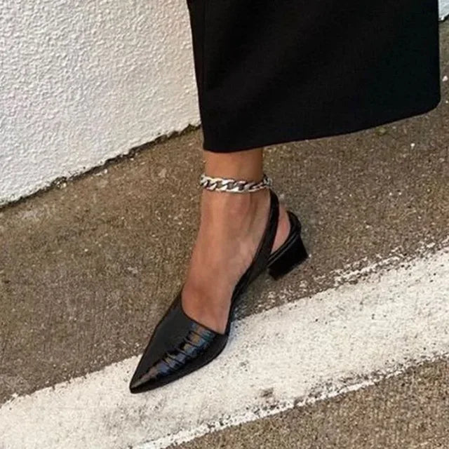 Naomi | Croco-Style Pumps – Instant Elegantie