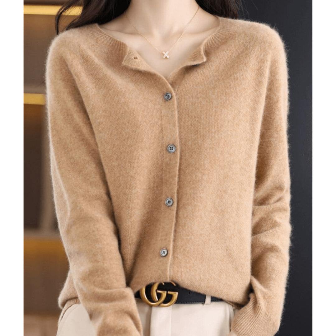Zachte damescardigan met knoopjes | Warm 12