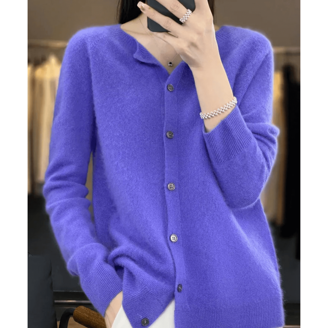 Zachte damescardigan met knoopjes | Warm 2