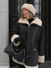 Zwarte fleecejas voor dames | Winter 0