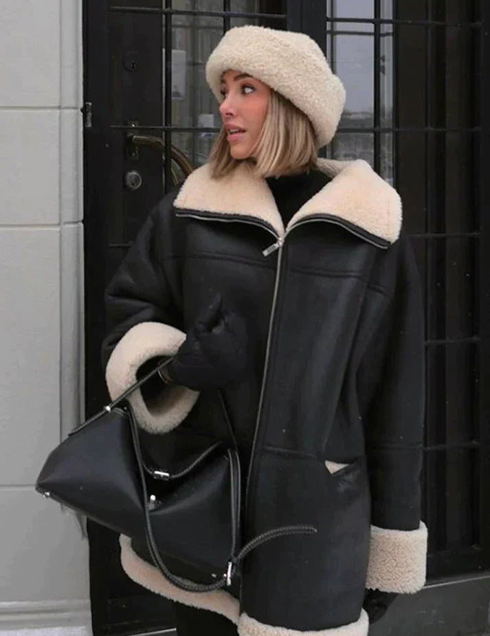 Zwarte fleecejas voor dames | Winter 0