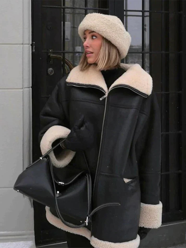 Zwarte fleecejas voor dames | Winter 0