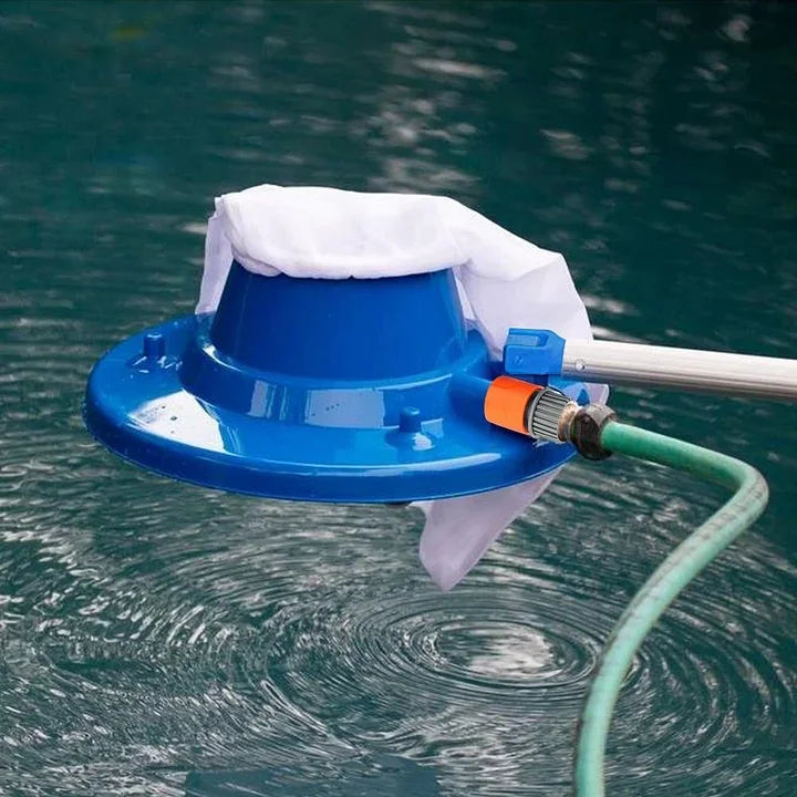 Zwembadbladzuiger, grote bladzuiger voor in- en bovengrondse zwembaden (blauw) 1