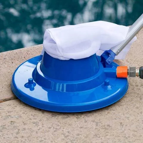 Zwembadbladzuiger, grote bladzuiger voor in- en bovengrondse zwembaden (blauw) 5
