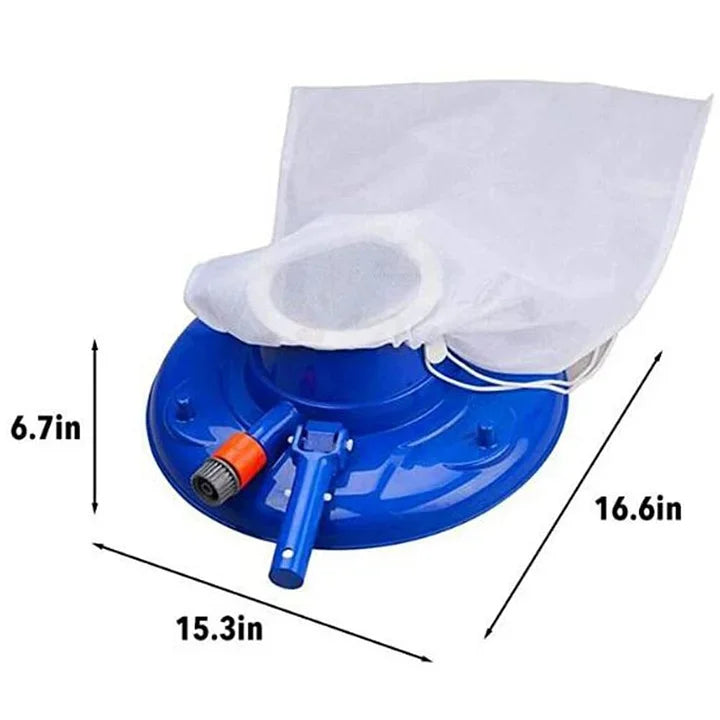 Zwembadbladzuiger, grote bladzuiger voor in- en bovengrondse zwembaden (blauw) 6