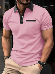 Elegant Katoenen Polo Shirt voor Heren met Korte Mouwen – Perfect voor Golf!