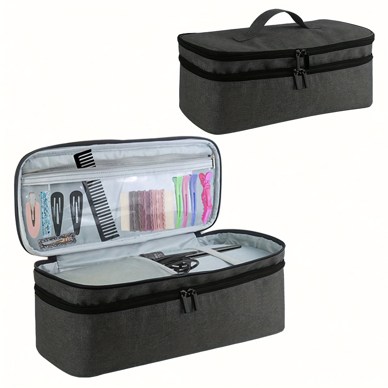 Dubbelgelaagde Reis Cosmetica Organiser