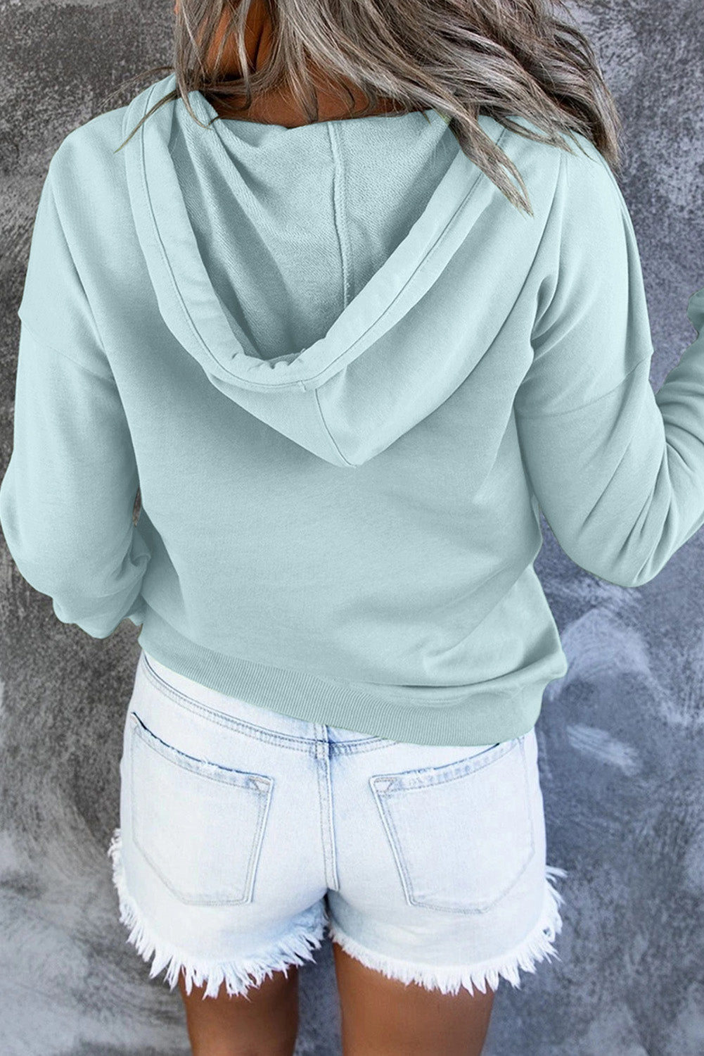 Emari | Warme Fleece Trui met Capuchon en Knopen