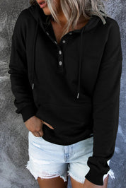 Emari | Warme Fleece Trui met Capuchon en Knopen