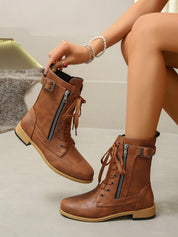 Elegante leren booties voor dames