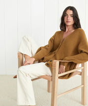 Amber | Warm lang vest met knopen