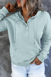 Emari | Warme Fleece Trui met Capuchon en Knopen