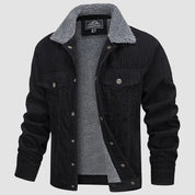 Ruben | Stijlvolle en comfortabele Corduroy herenjas met sherpa voering
