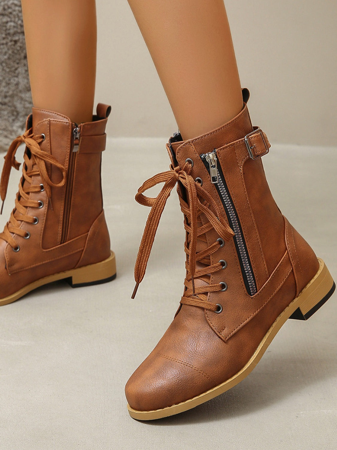 Elegante leren booties voor dames