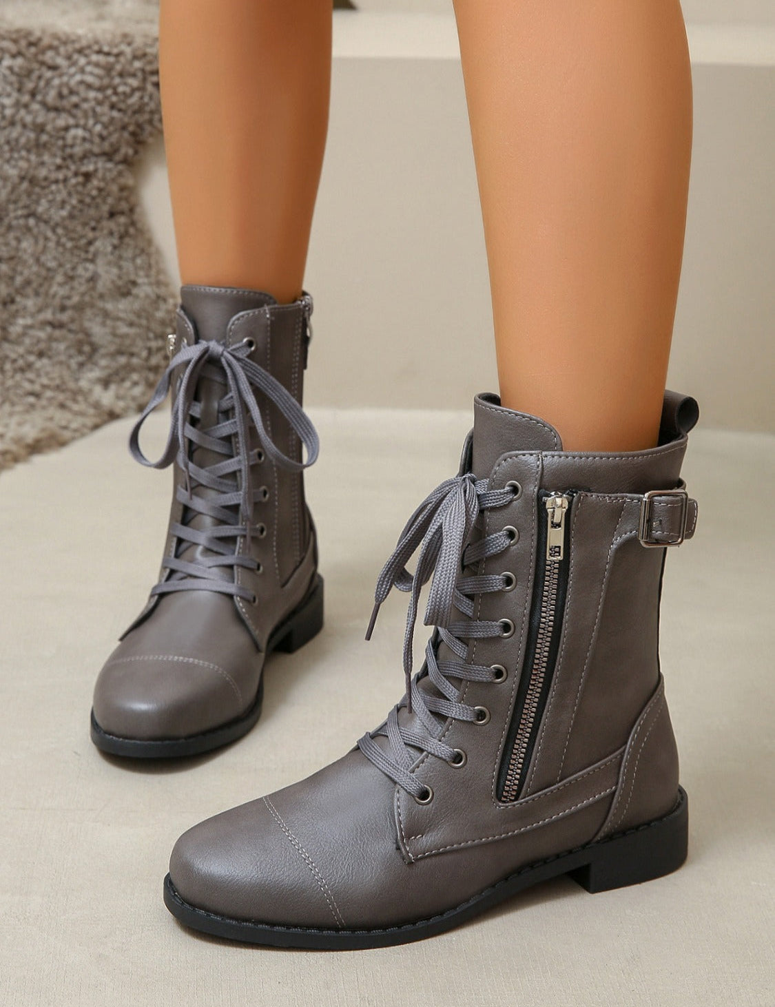 Elegante leren booties voor dames